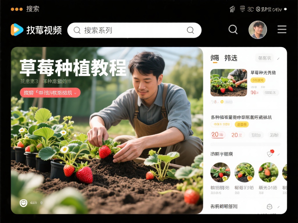 种植草莓视频教程：轻松学会草莓种植技巧与方法
